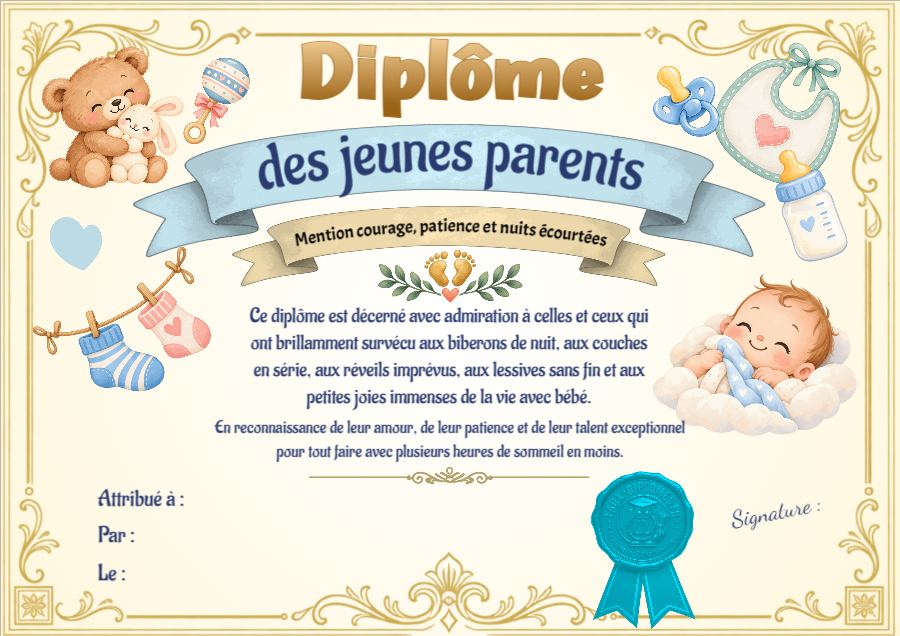 Aperçu du diplôme Diplôme des jeunes parents