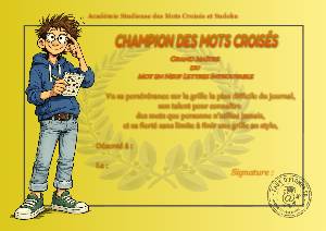Champion des mots-croises
