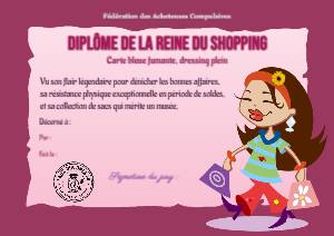 Reine du shopping