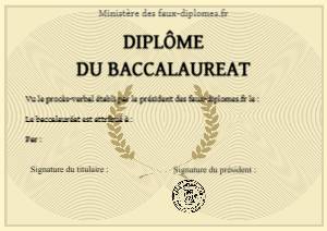 Diplôme du Baccalauréat