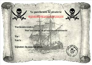 Parchemin de piraterie