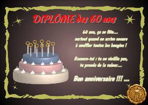 Diplôme des 60 ans