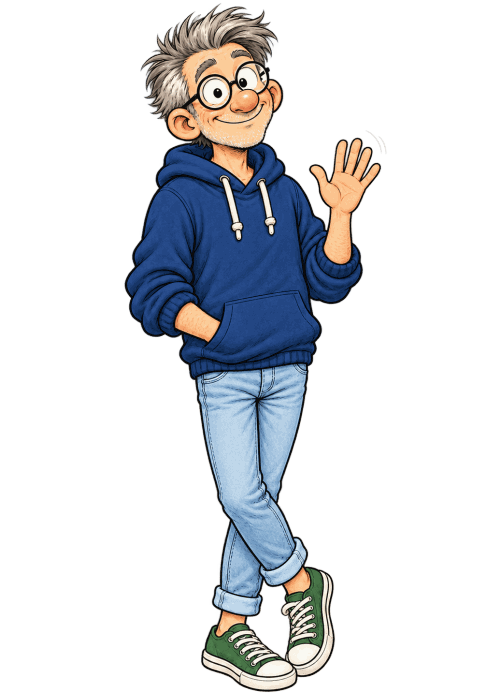 Léonard, le papa de Léo