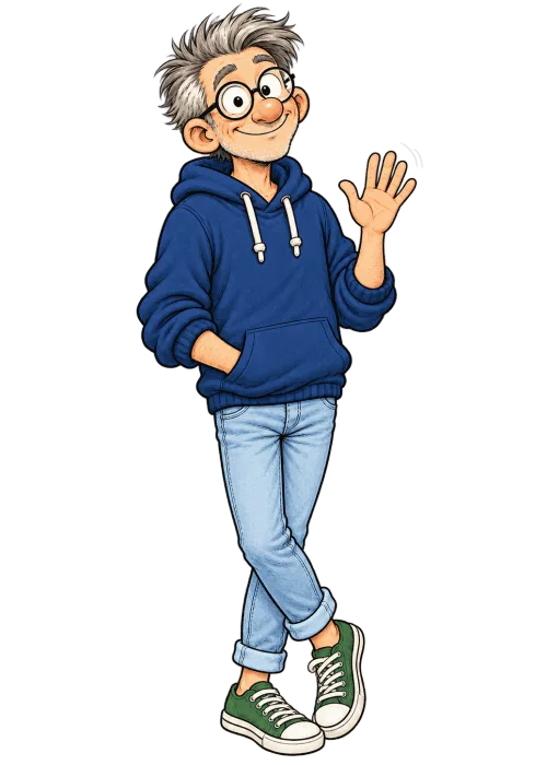 Léonard, le papa de Léo