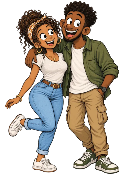 Max et Maya, amis proches de Léo et Léonie