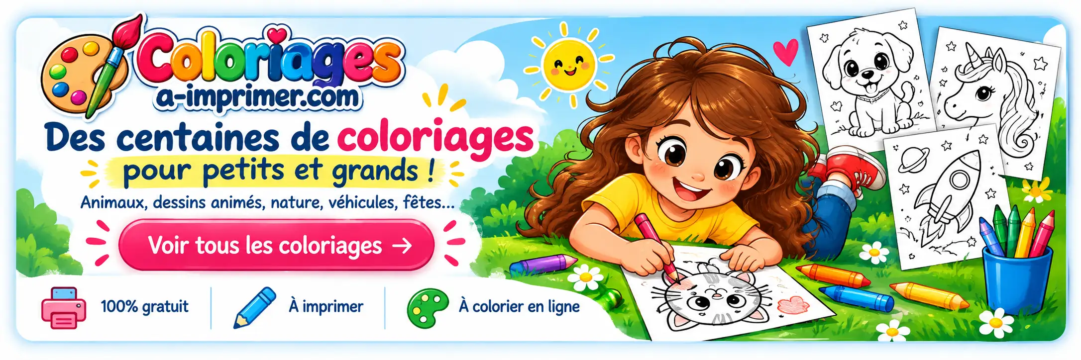 Coloriages.a-imprimer.com - Des coloriages gratuits à imprimer ou colorier en ligne gratuitement