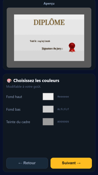 Sélecteurs de couleurs