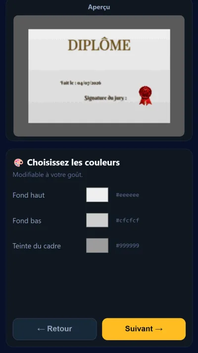 Sélecteurs de couleurs