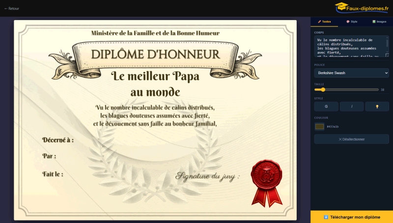 Modification de texte