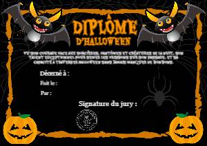 Diplôme d'Halloween