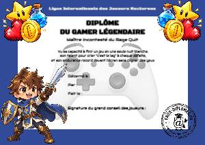 Le gamer légendaire